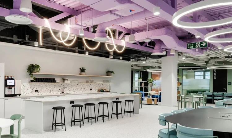 Huckletree Kitchen Area, 1 Primrose St, London EC2A 2JN