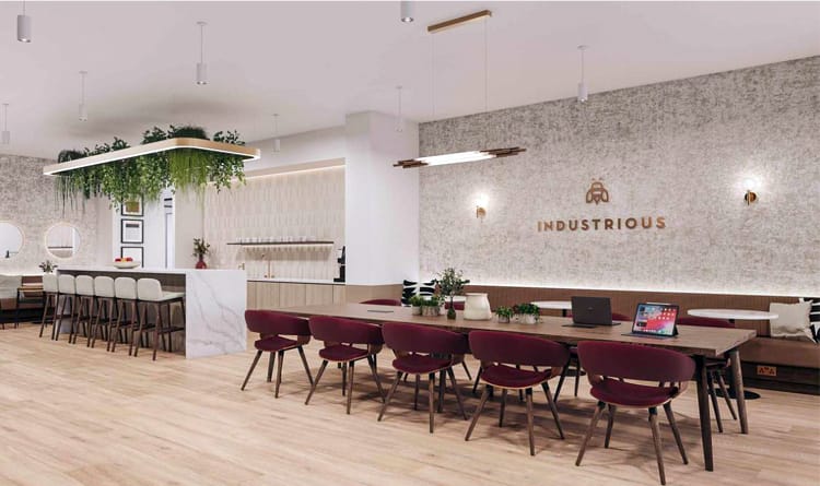 Industrious - 77 Coleman Street, London EC2R 5BJ. Breakout Space.