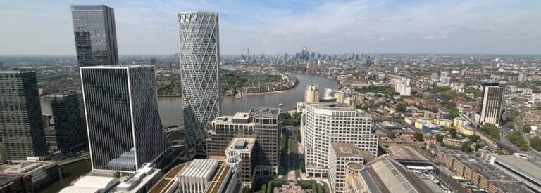 View from One Canada Square, Canary Wharf